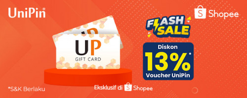 Flash Sale Shopee di Juli – Diskon 13% Voucher UniPin
